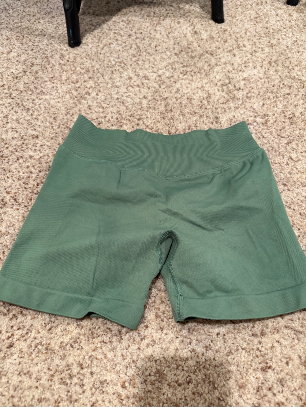 High-Rise Seamless Bike Shorts — Sage Green